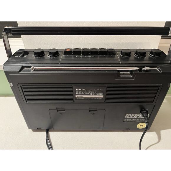 Vintage Sharp GF-4141 Boombox Radio Cassette Player Works! - Picture 7 of 11